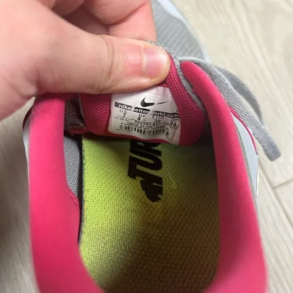 Nike Women’s Free 5.0 Wolf Grey/Pink Running Shoes