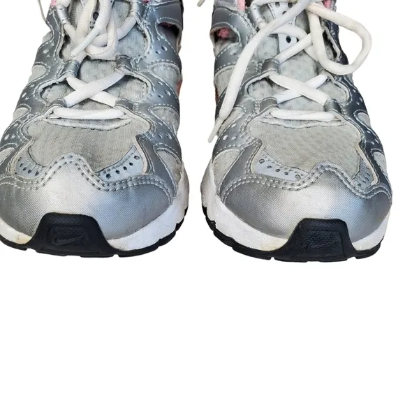 Nike Women’s Max Air Running Shoes Silver/Gray and Pink Athletic Sneakers Sz 8.5