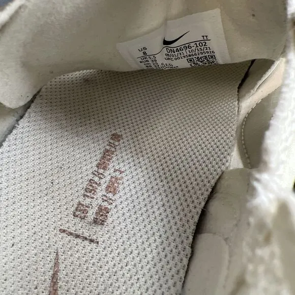 Nike Women’s Size 8 Waffle One Sail Ivory Pink Shoes Sneakers DN4696-102