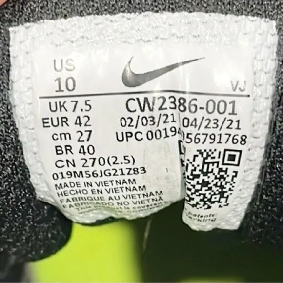 Nike Women’s Shoes Sneakers Crater Impact Black Sz 10 CW-2386-001