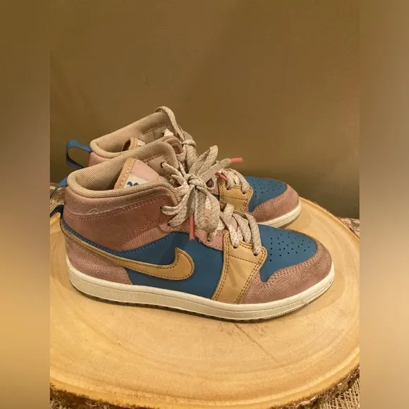 Nike Youth Air Jordan 1 Mid Zen Multicolor FN7495-400 GS Shoes Size 2Y