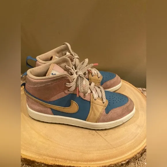 Nike Youth Air Jordan 1 Mid Zen Multicolor FN7495-400 GS Shoes Size 2Y