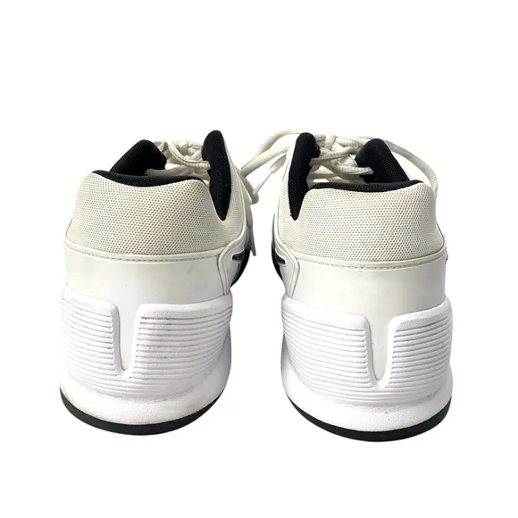 Nike Zoom Cage 2 Men's Size 11.5 705247-101 White Black Lace Up Athletic Shoes