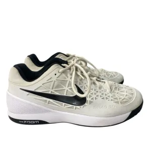 Nike Zoom Cage 2 Men's Size 11.5 705247-101 White Black Lace Up Athletic Shoes