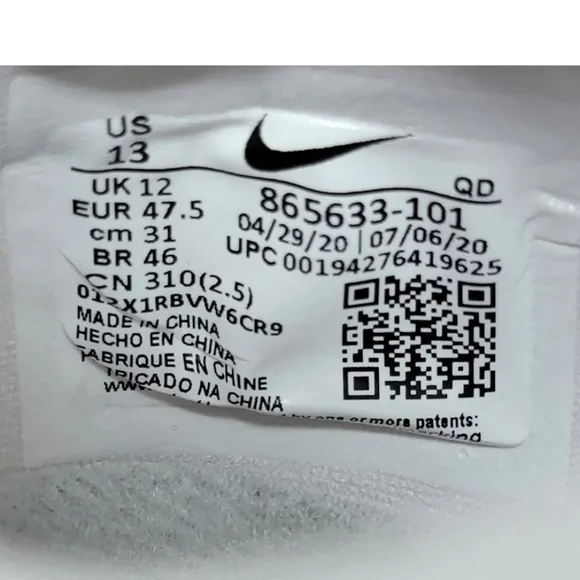 Nike Zoom Ja Fly 3 Men’s Size 13 White Ombre Track Shoes Spikes 865633-101 New
