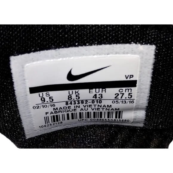 Nike Zoom Mens Size 9.5 KD 9 Oreo Mic Drop Black White Shoes 843392-010 Men’s