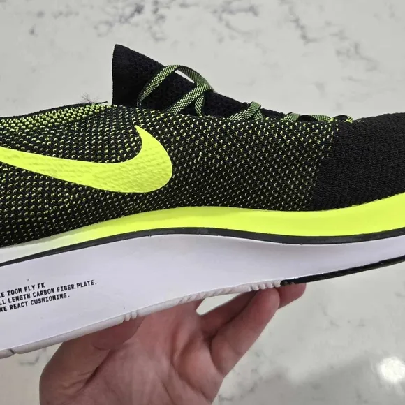 Nike Zoom Men’s SZ.12 Fly Flyknit &quot;Volt&quot; BV6103-002 Running Shoes New