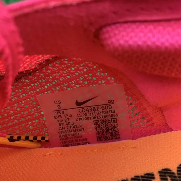 Nike Zoom Superfly Elite 2 Hyper Pink Orange Men’s Size 9 NEW CD4382-600