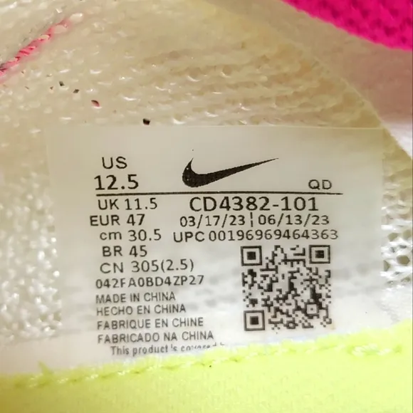 Nike Zoom SuperFly Elite 2 Sail Pink Track Spikes Mens Size 12.5 CD4382-400 New