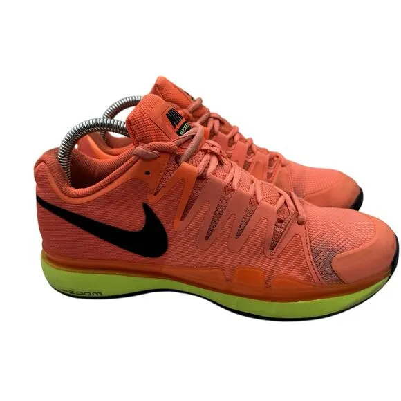 Nike Zoom Vapor 9.5 Tour WM's 8 Tennis Shoes Hyper Orange Black Volt 631475-801