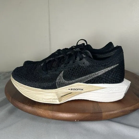Nike ZoomX VaporFly Next% 3 Black Metallic Gold NBY Size Men’s 6.5/Women’s 8