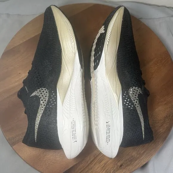Nike ZoomX VaporFly Next% 3 Black Metallic Gold NBY Size Men’s 8/Women’s 9.5
