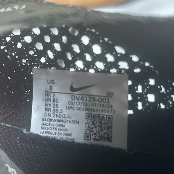 Nike ZoomX VaporFly Next% 3 Black Metallic Gold NBY Size Men’s 8/Women’s 9.5