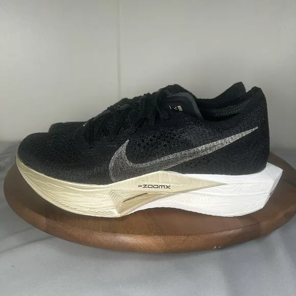 Nike ZoomX VaporFly Next% 3 Black Metallic Gold NBY Size Men’s 8/Women’s 9.5