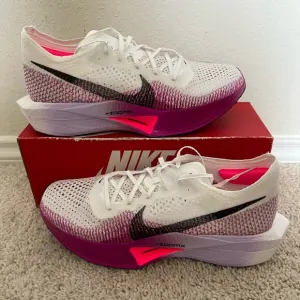 Nike ZoomX VaporFly Next% 3 Men’s White Vivid Purple Shoes