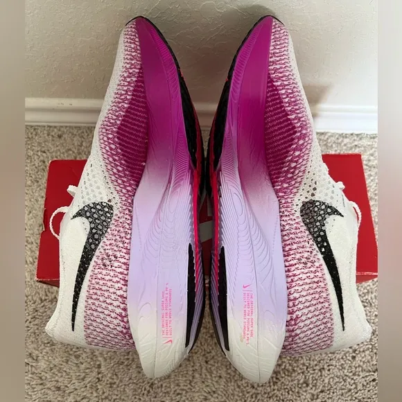 Nike ZoomX VaporFly Next% 3 Men’s White Vivid Purple Shoes