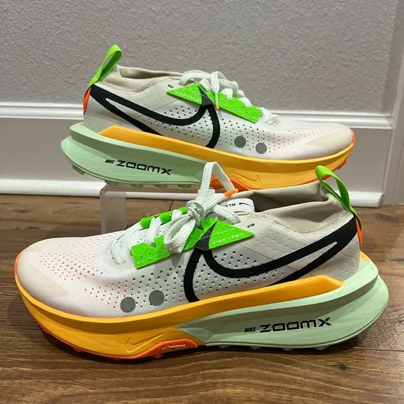 Nike Zoomx Zegama Trail 2 Summit White-Black Shoes FD5190-100 Men’s Size