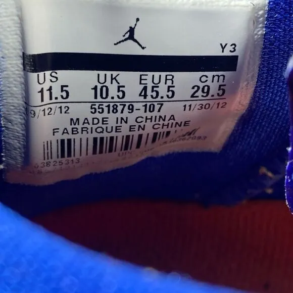 Nike Air Jordan Melo M9 ‘Rare’ Men’s Royal Basketball Shoes / Size 11,5