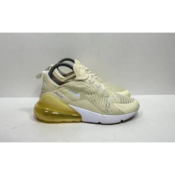 Nike Air Max 270 Coconut Milk White Yellow DJ5991-100 Women's Size 7 Shoes