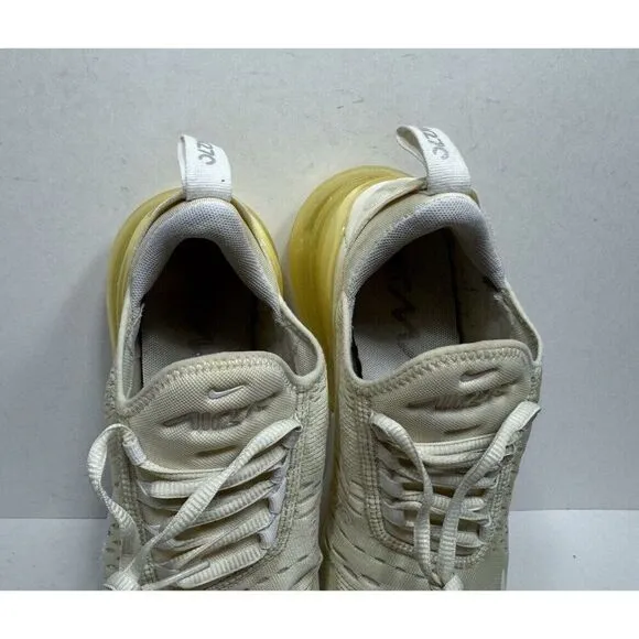 Nike Air Max 270 Coconut Milk White Yellow DJ5991-100 Women's Size 7 Shoes