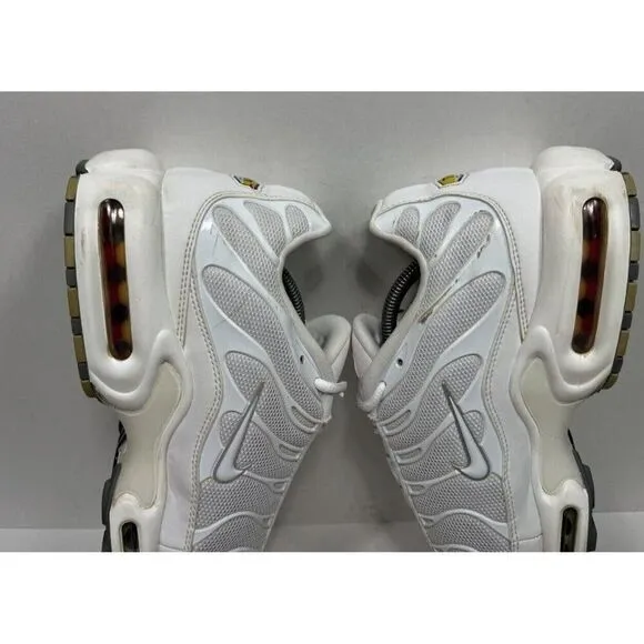 Nike Air Max Plus TN Triple White Shoes Sneaker 604133-139 Men’s Size 12