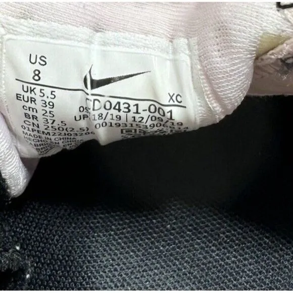Nike Court Air Zoom Vapor Cage 4 Black Pink Shoes Womens Size 8 CD0431-001
