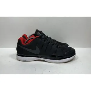 Nike Federer Zoom Vapor Tour Black Red Tennis Shoes Men’s Size 10.5 631458-007