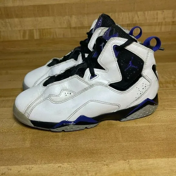 Nike Jordan Air True Flight Unisex Kids Basketball Shoes White US 1.5Y 343796-15