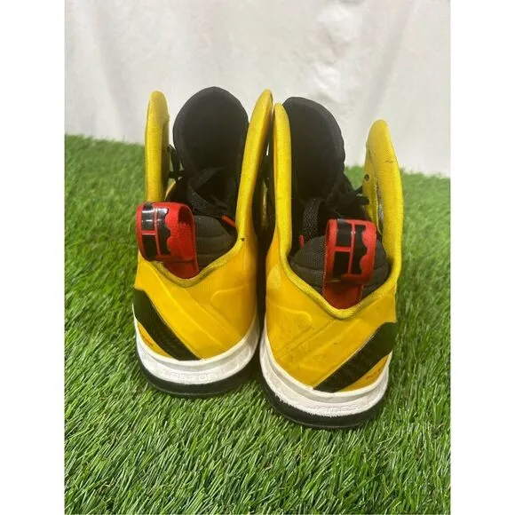 Nike Lebron 9 P.S. Elite Taxi Yellow Black Size 11.5 Sneakers Shoes 516958-700
