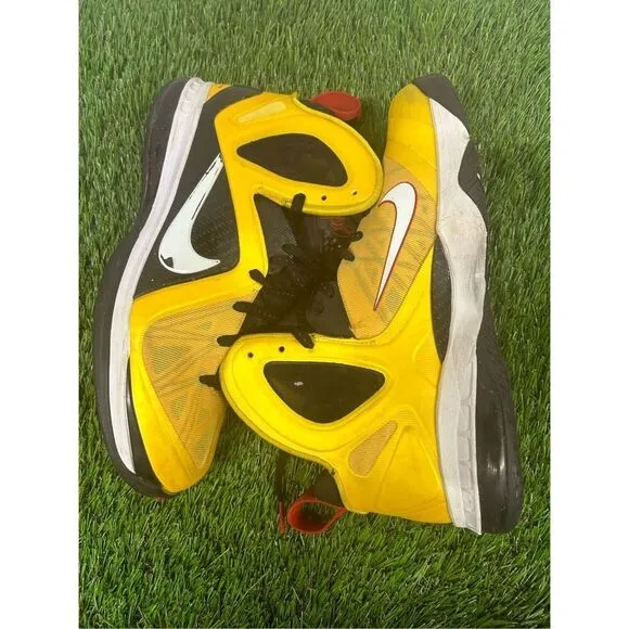 Nike Lebron 9 P.S. Elite Taxi Yellow Black Size 11.5 Sneakers Shoes 516958-700