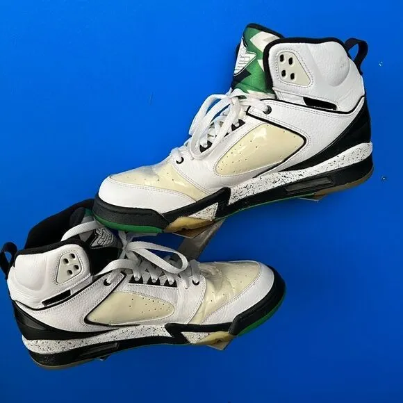 Nike Retro Air Jordan Sixty Plus 60 Shoes White Green 364806-131 Men’s Size 10.5