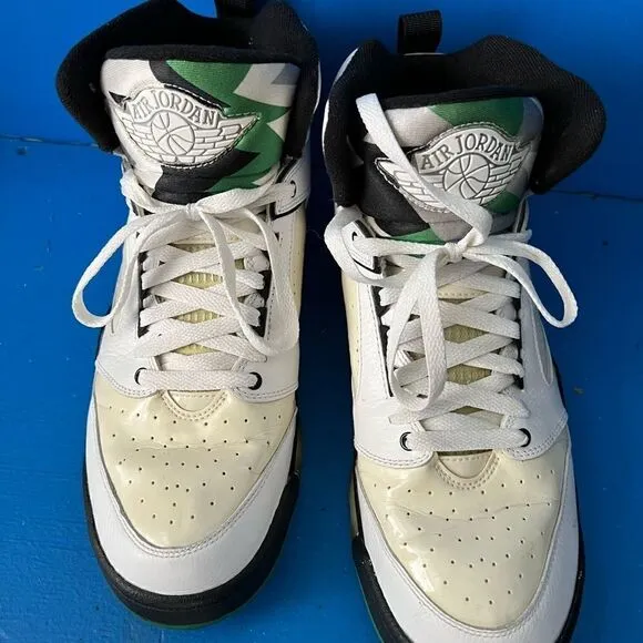 Nike Retro Air Jordan Sixty Plus 60 Shoes White Green 364806-131 Men’s Size 10.5