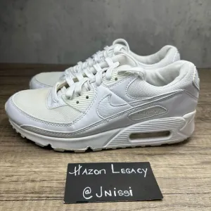 Nike~Women’s~Air Max 90 (DH8010-100) White Running Shoes Sneakers~Size 7.5