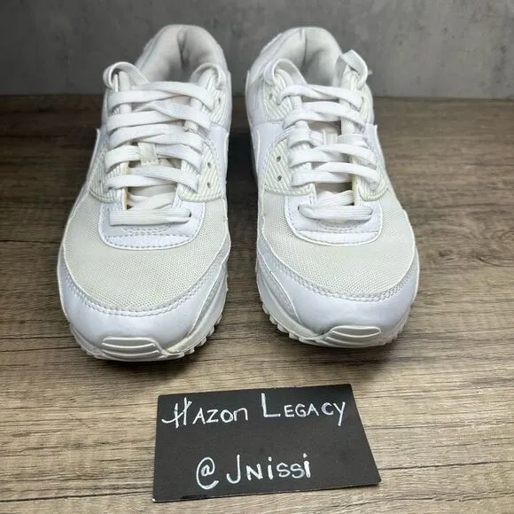Nike~Women’s~Air Max 90 (DH8010-100) White Running Shoes Sneakers~Size 7.5