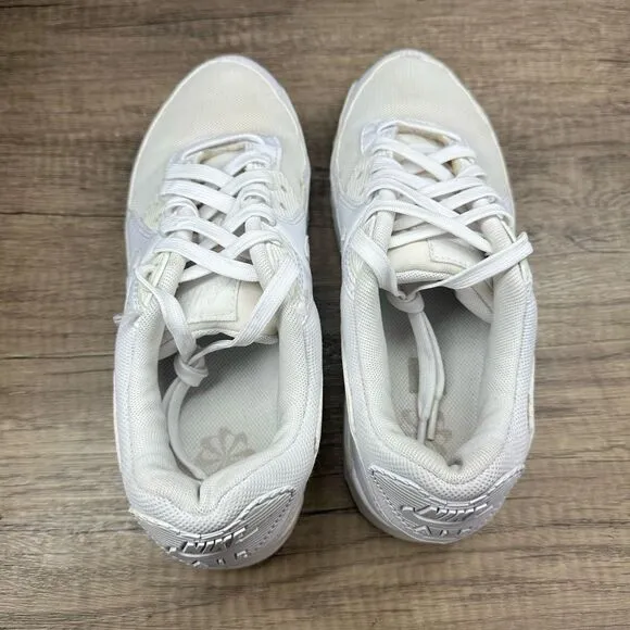 Nike~Women’s~Air Max 90 (DH8010-100) White Running Shoes Sneakers~Size 7.5