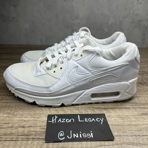 Nike~Women’s~Air Max 90 (DH8010-100) White Running Shoes Sneakers~Size 7.5