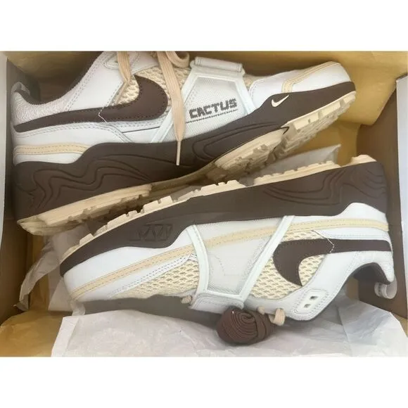 Nike Zoom Field Jaxx- Cactus Jack, white &amp; chocolate, new, size 12 mens/women 13