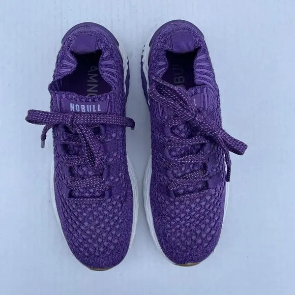 NOBULL Diamond Knit Runner Lightweight Running Shoes Unisex M 7 / W 8.5 Purple