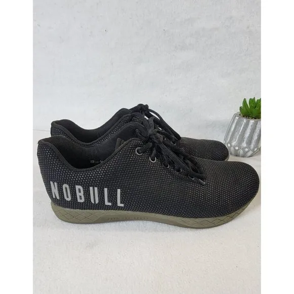 Nobull Project Unisex Black Super Fabric Trainers Athletic Shoes Size 10/11.5