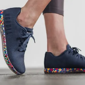 Nobull Superfabric Navy Pixel Trainers Shoes Blue Sneakers Women’s 7.5