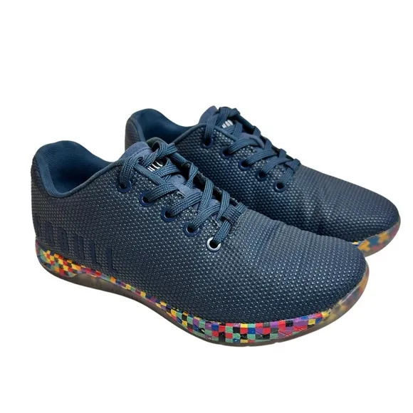 Nobull Superfabric Navy Pixel Trainers Shoes Blue Sneakers Women’s 7.5