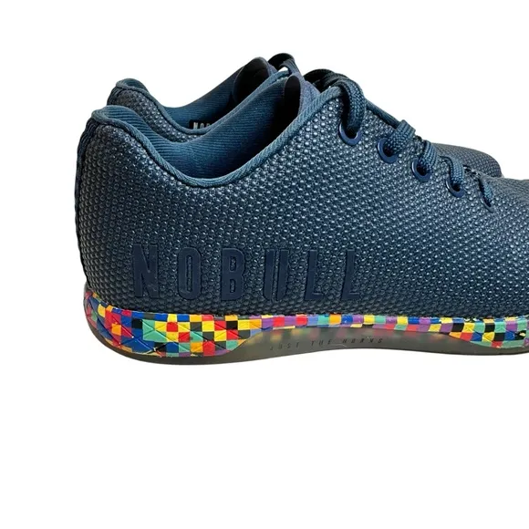 Nobull Superfabric Navy Pixel Trainers Shoes Blue Sneakers Women’s 7.5