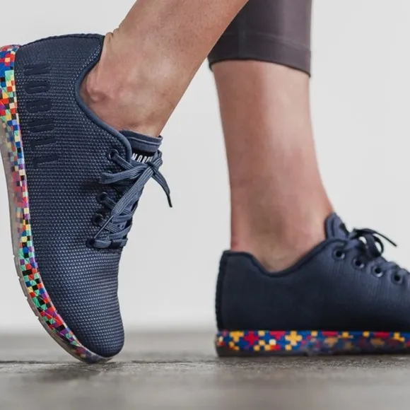 Nobull Superfabric Navy Pixel Trainers Shoes Blue Sneakers Women’s 7.5
