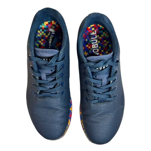 Nobull Superfabric Navy Pixel Trainers Shoes Blue Sneakers Women’s 7.5