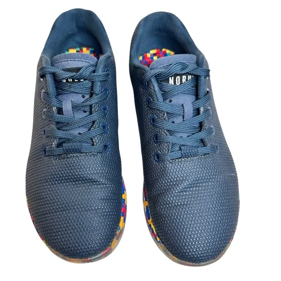 Nobull Superfabric Navy Pixel Trainers Shoes Blue Sneakers Women’s 7.5