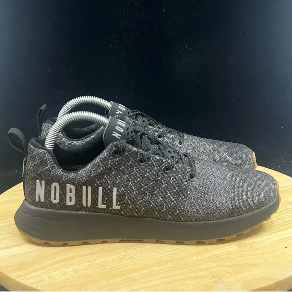 NoBull Trail Runner Gray Black Matryx Size Mens 7/ Womens 8.5 Shoes