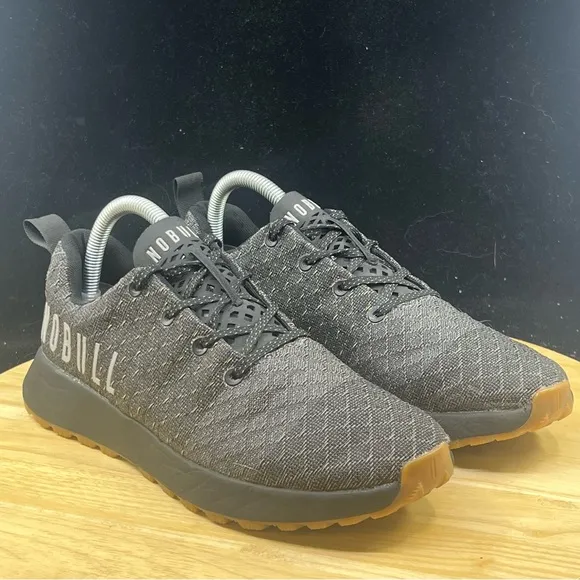 NoBull Trail Runner Gray Black Matryx Size Mens 7/ Womens 8.5 Shoes