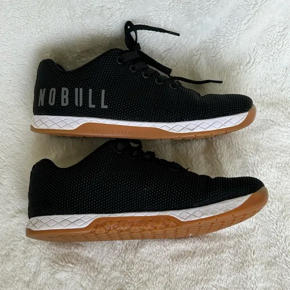 NoBull Trainers Gum Outwork Sneakers Shoes Black White Size 7 Mens / 8.5 Womens