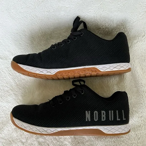 NoBull Trainers Gum Outwork Sneakers Shoes Black White Size 7 Mens / 8.5 Womens