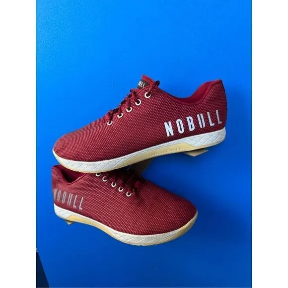 Nobull Unisex Trainer Red Running Shoes Sneakers Size M 13 W 14.5